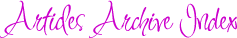 Articles Archive Index